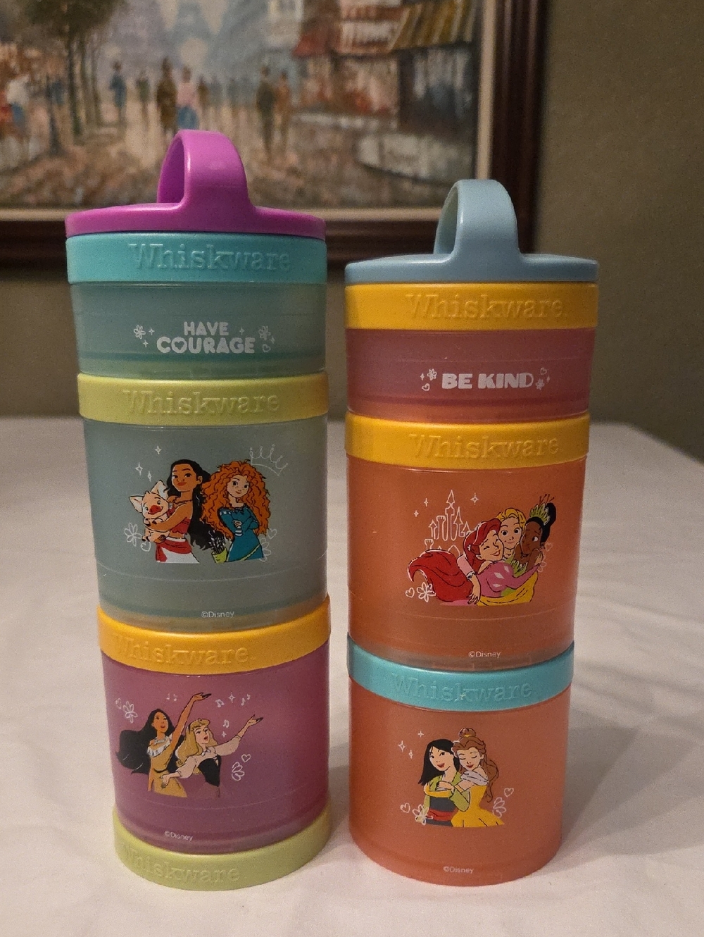 Whiskware Disney Princess Stackable Snack Containers - Multicolor